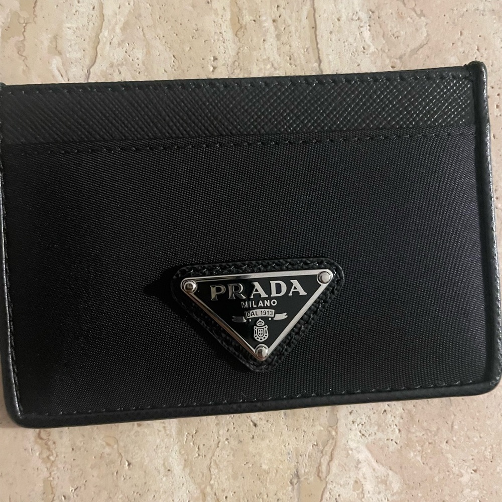 Prada Nylon/Leather Card Case